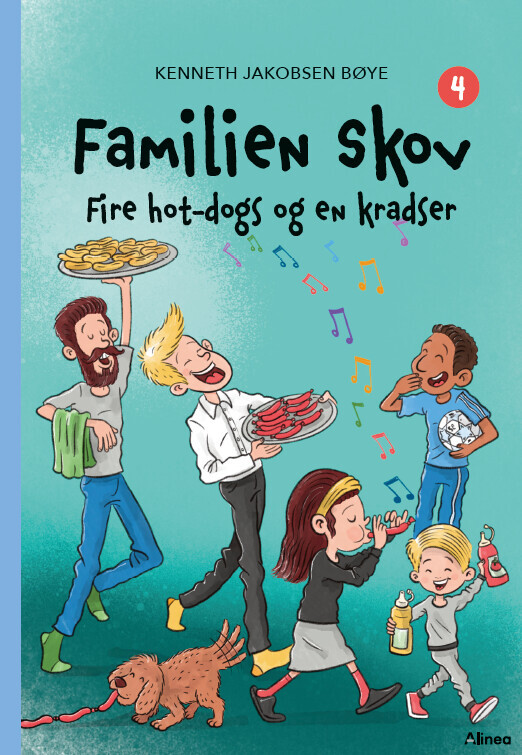 Familien Skov 4 - Fire Hot-Dogs Og En Kradser Blå Læseklub