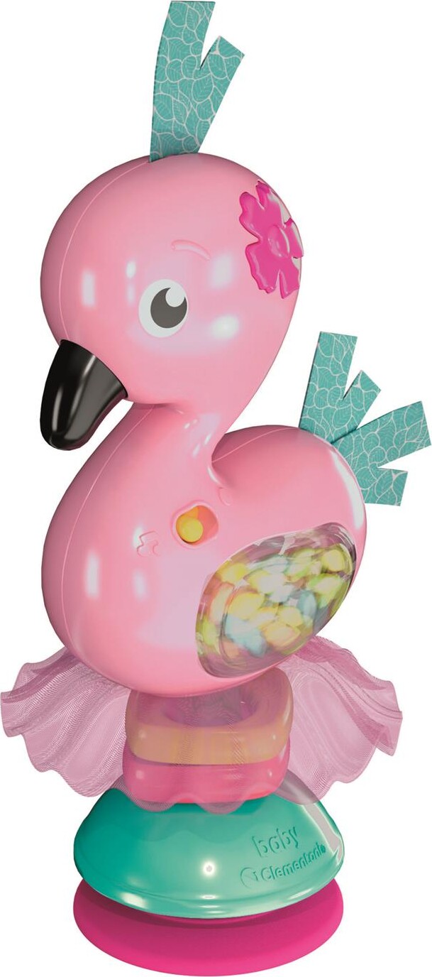 Rangle Med Sugekop - Flamingo - Shake Play - Baby Clementoni