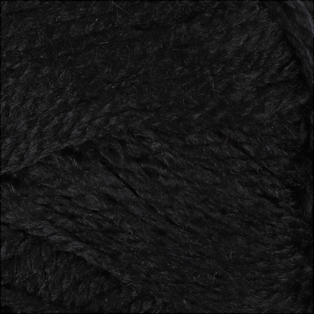 Akrylgarn - L 80 M - Sort - 50 G