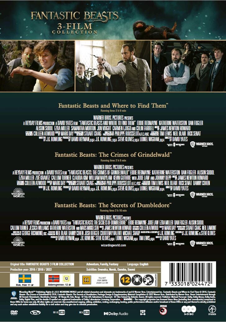Fantastiske Skabninger Fantastic Beasts 1-3