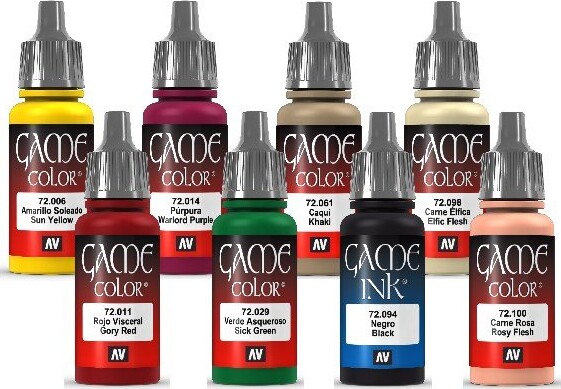 Vallejo - Maling Sæt - Aztec Dragons - Fantasy Color - 8X17 Ml