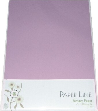 Karton - A4 - Lyselilla - 10 Ark - 180 G - Fantasy Paper - Paper Line