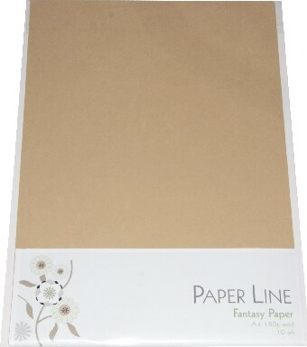 Karton - A4 - Sand - 10 Ark - 180 G - Fantasy Paper - Paper Line