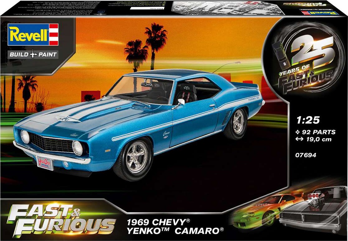 Revell - Chevy Yenko Camaro Byggesæt - 1 25 - Level 5 - 07694