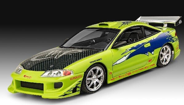 Revell - Fast Furious Brians Mitsubishi Eclipse Bil Byggesæt - 1 25 -