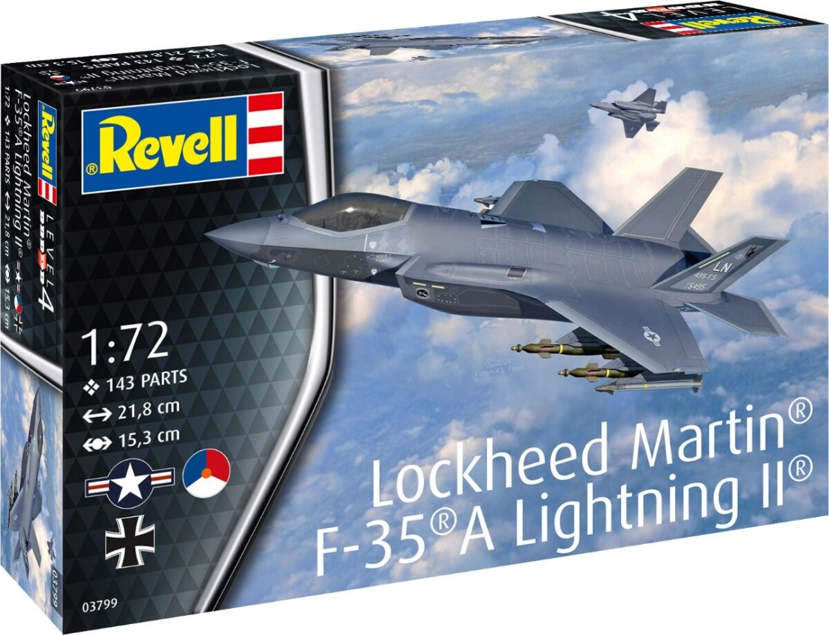 Revell - Lockheed Martin F-35A Lightning Ii - 1 72 - Level 4 - 03799
