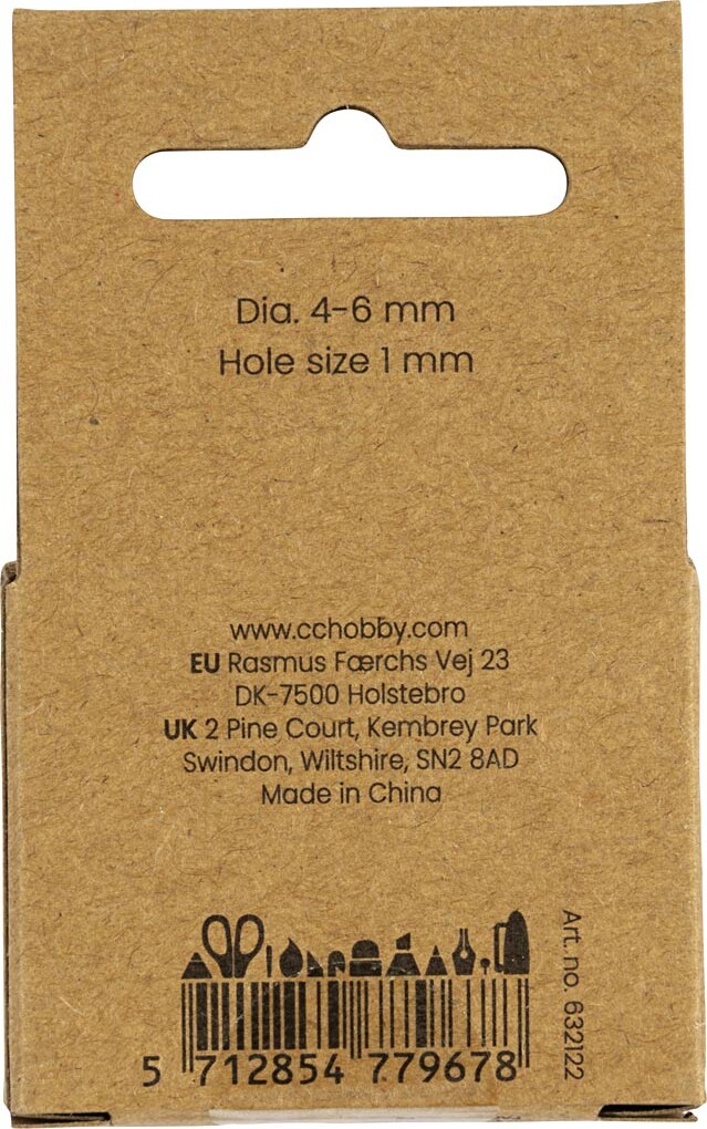 Ferskvandsperler - Gennemboret På Tværs - Ø 4-6 Mm - Hulstr 1 Mm -