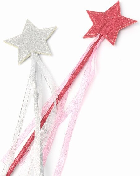 Festav Med Glitter Stjerner - Sølv