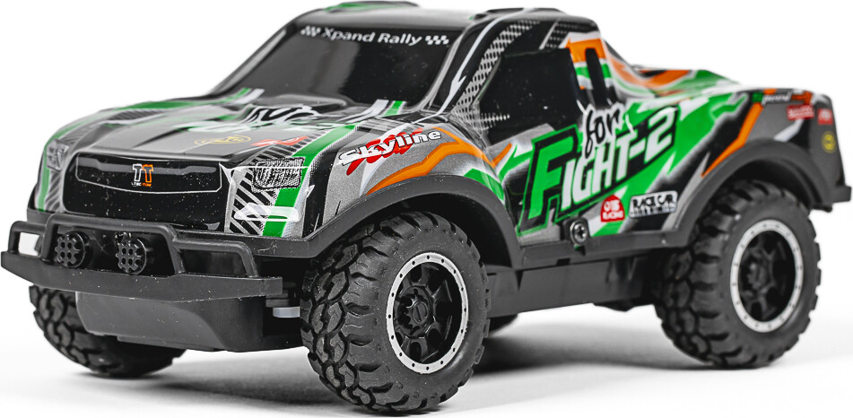 Tec-Toy - Fight-2 Rc Bil Med Lys - 1 24 - 10 Kmt - 2 4 Ghz - Grøn