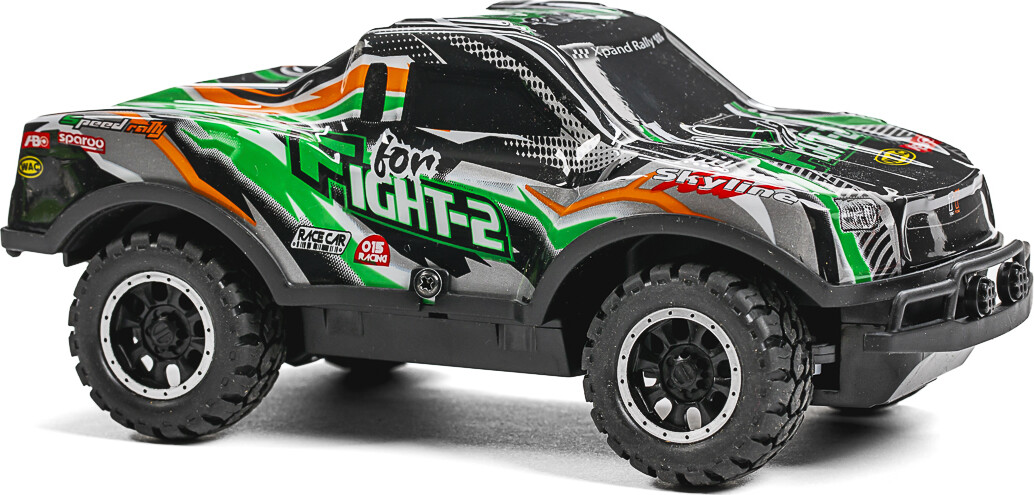 Tec-Toy - Fight-2 Rc Bil Med Lys - 1 24 - 10 Kmt - 2 4 Ghz - Grøn