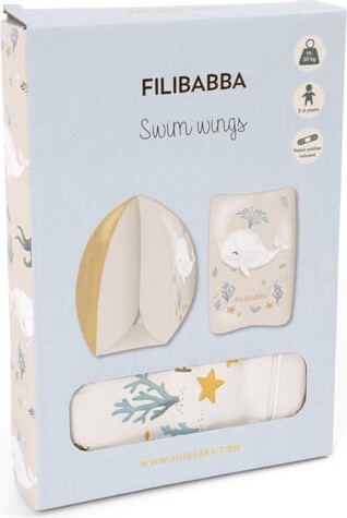 Filibabba - Badevinger Til Børn - Alfie - 3-6 År - Christian S Whale