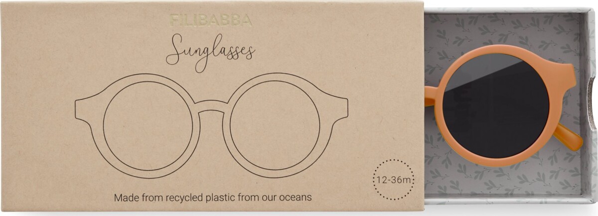 Solbriller Til Børn - Filibabba - Genbrugsplastik - Fersken