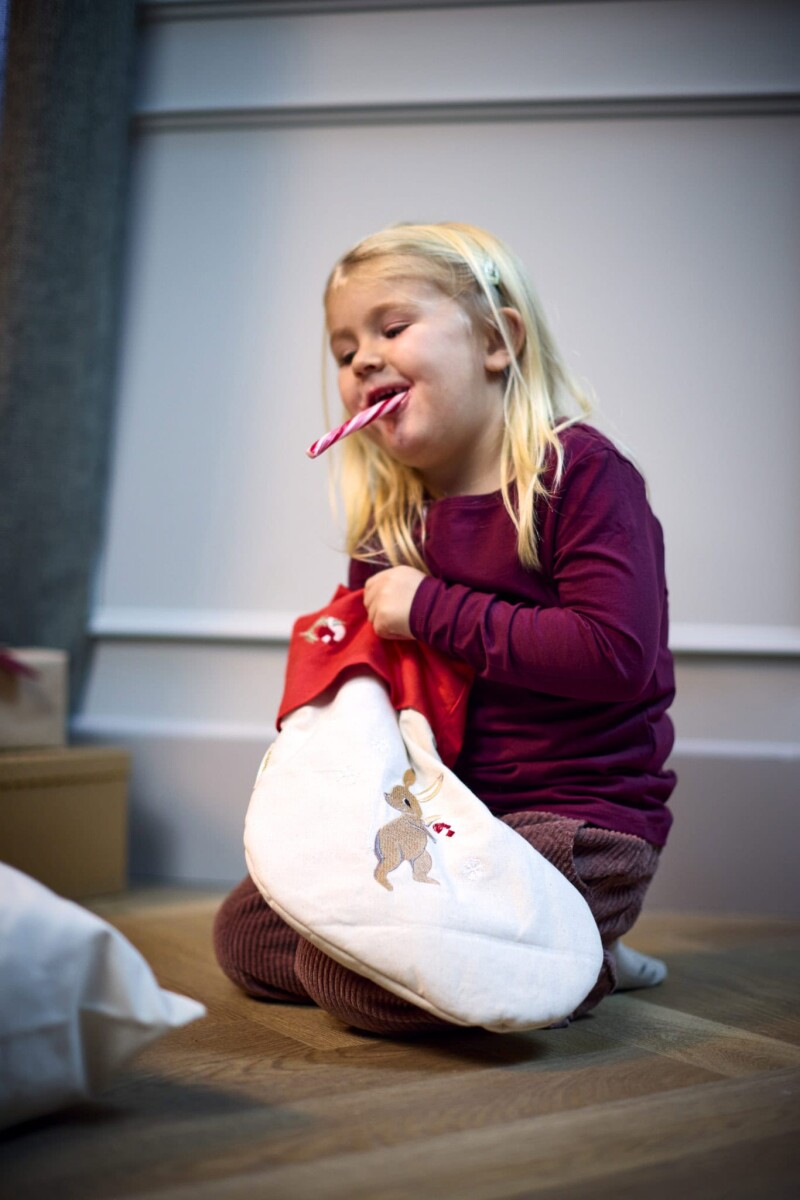 Filibabba - Broderet Julesok - Flerfarvet