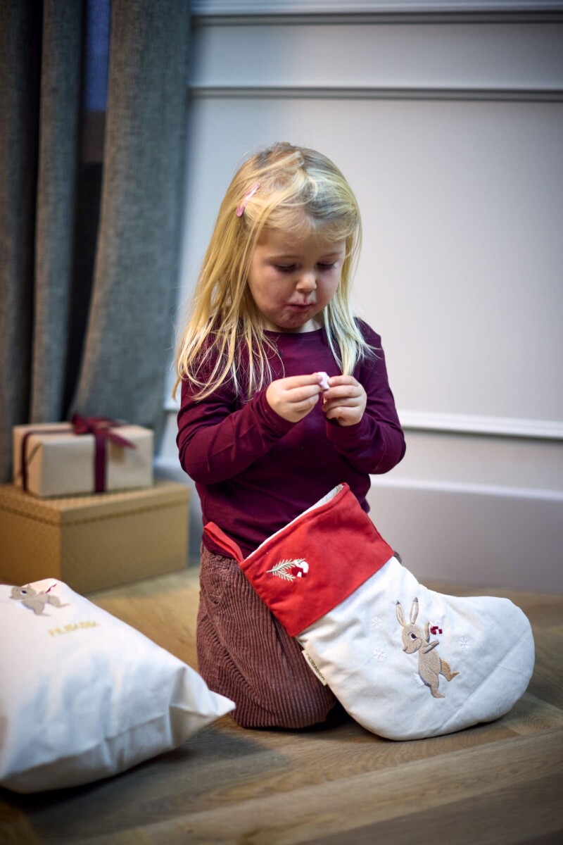 Filibabba - Broderet Julesok - Flerfarvet