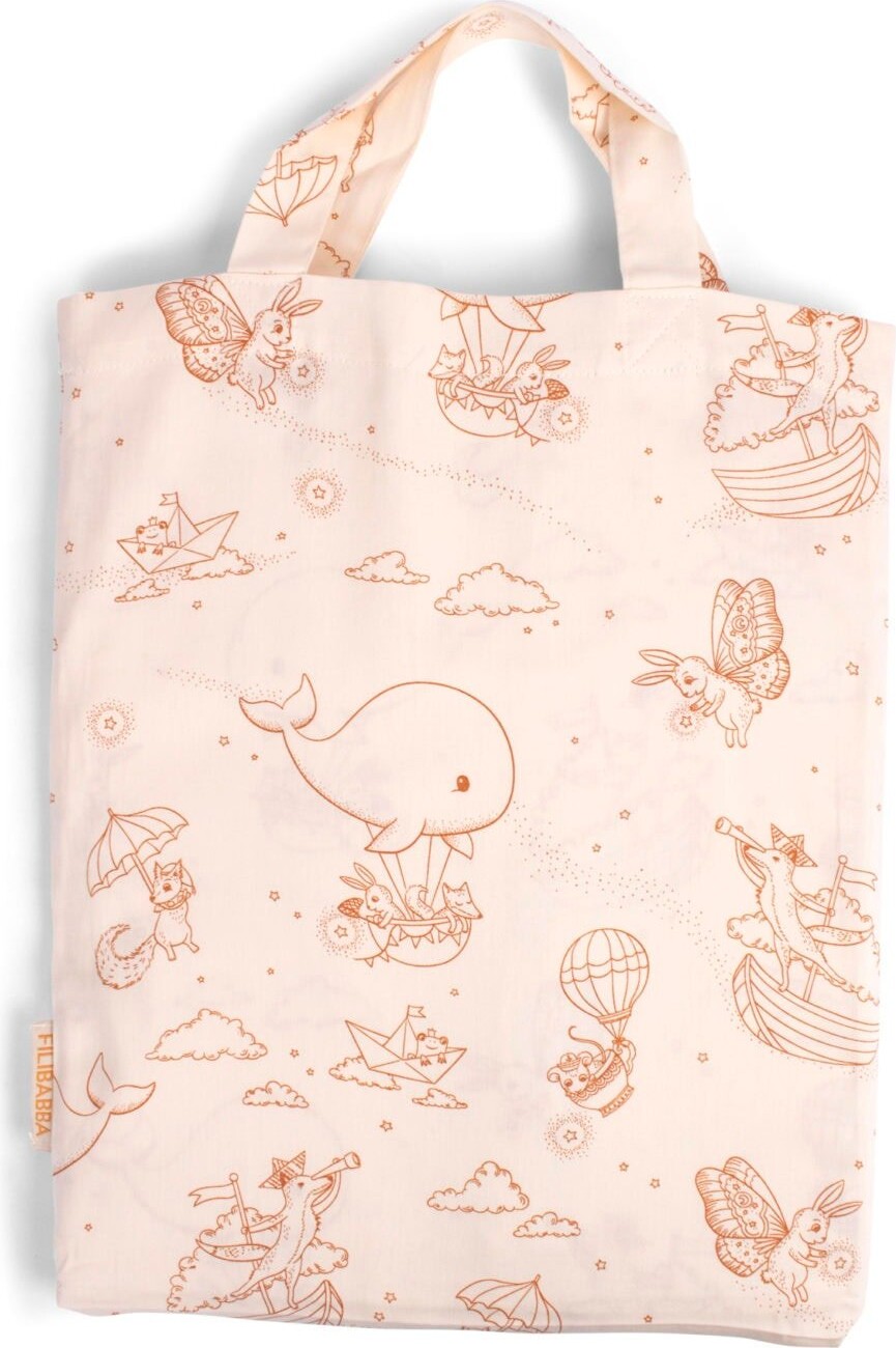 Filibabba - Sengetøj - Junior Str - 100X140 Cm - Dreamy - Hvid