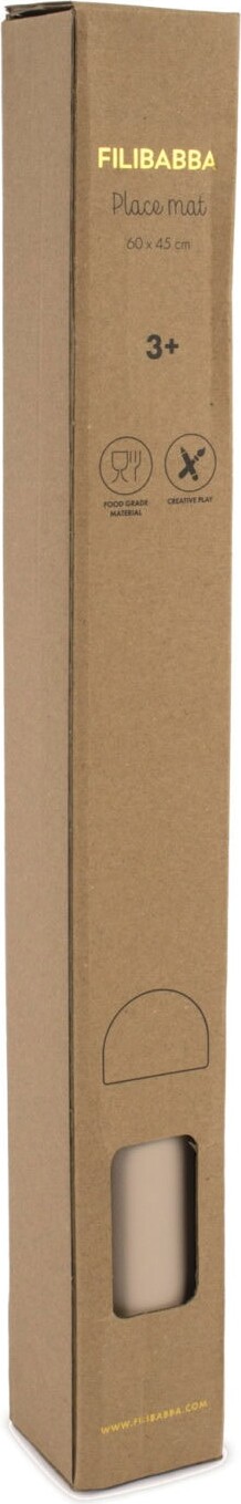 Filibabba - Dækkeserviet Og Krea Underlag Til Børn - Varm Grå