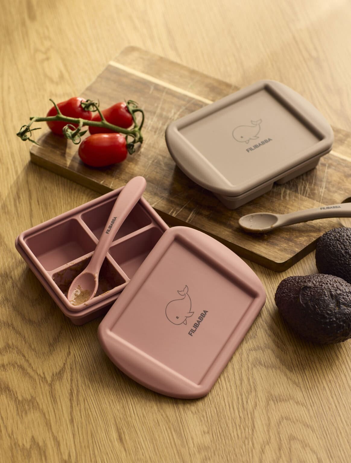 Filibabba - Silikone Skeer - Rose Mix - 3 Stk