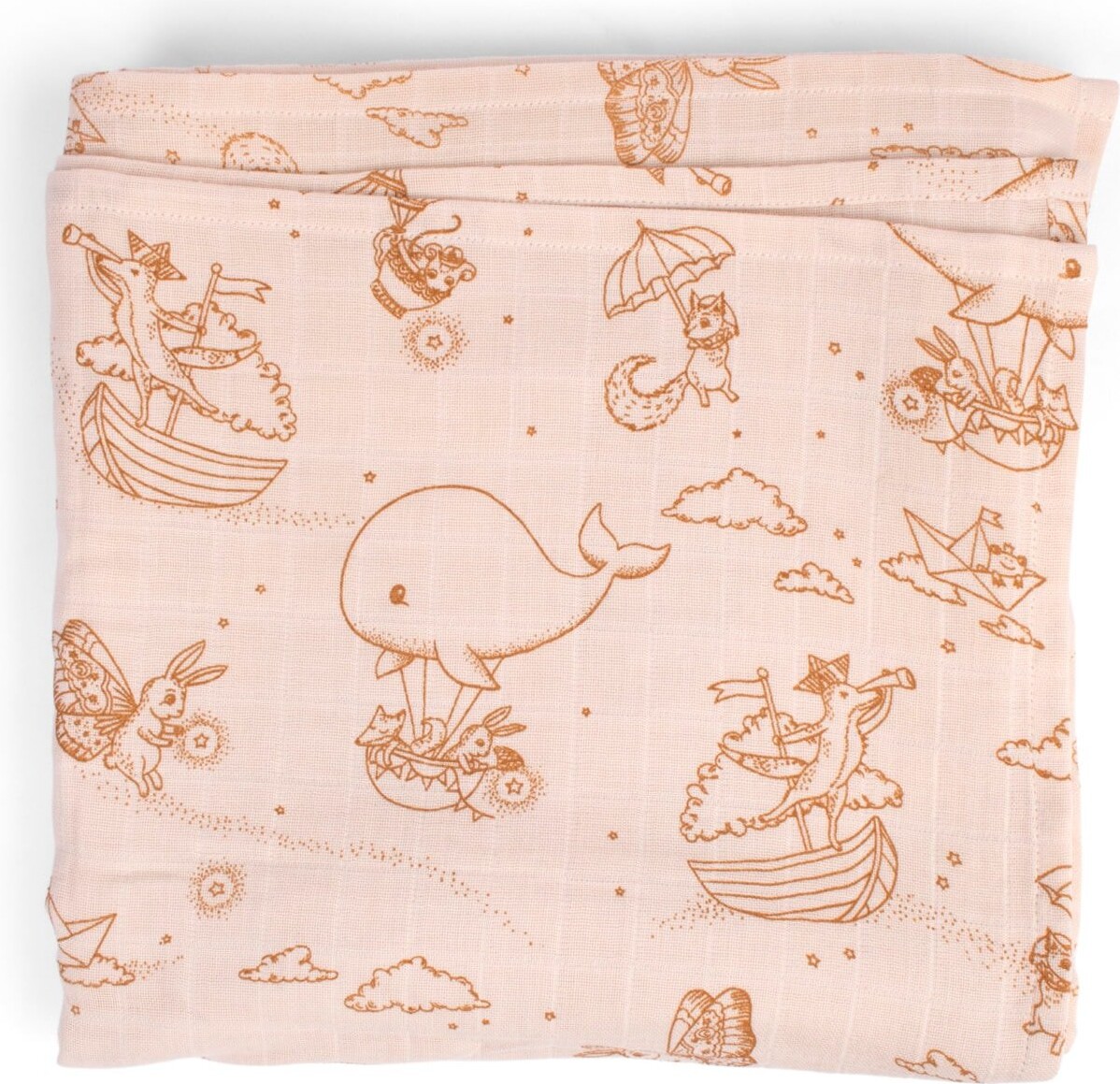 Filibabba - Stofble Stor - Dreamy Adventurers - 120X120 Cm