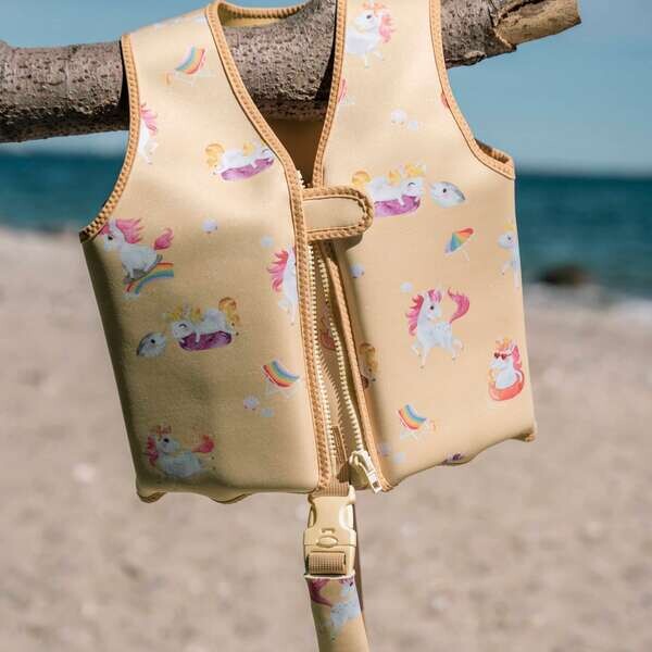 Filibabba - Svømmevest Til Børn - 5-6 År - Unicorn Shores