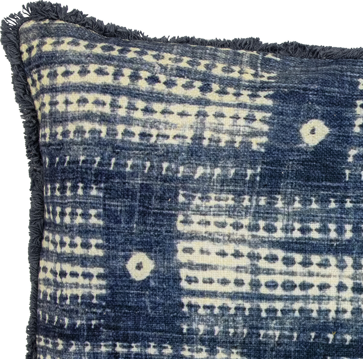 Creative Collection - Fillippa Pude - Blå - Bomuld - 60X40 Cm