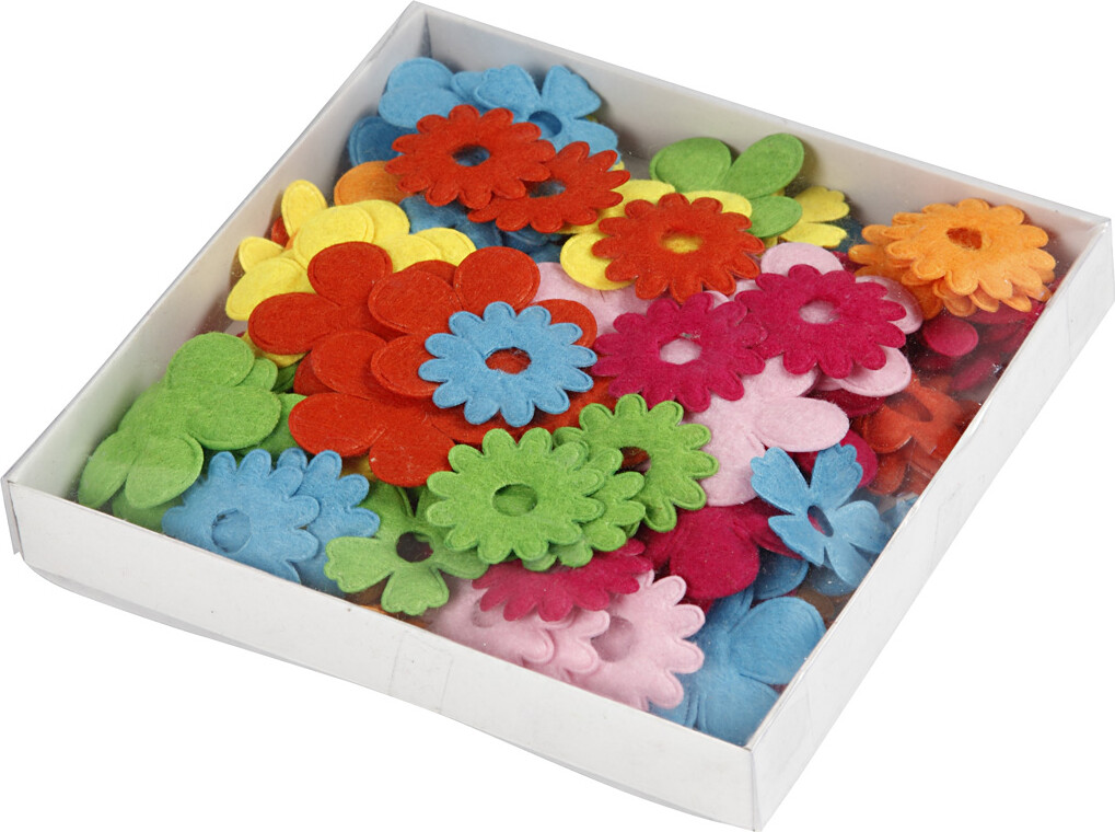 Filtblomster - Str 35X45 Mm - Tykkelse 1 2 Mm - 135 Stk