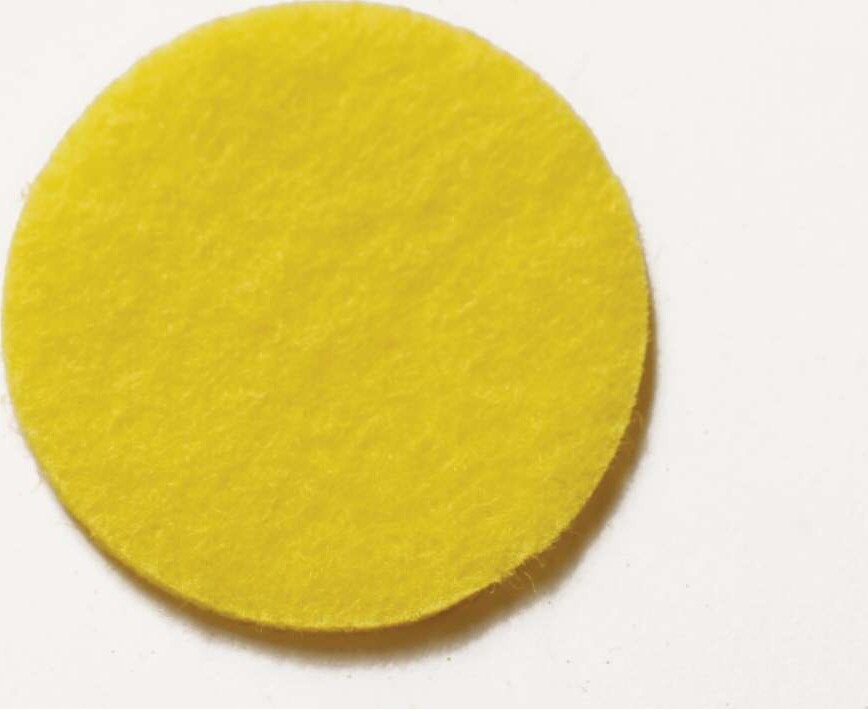 Filtrulle - Gul - Polyester Filt - 45 Cm X 5 M