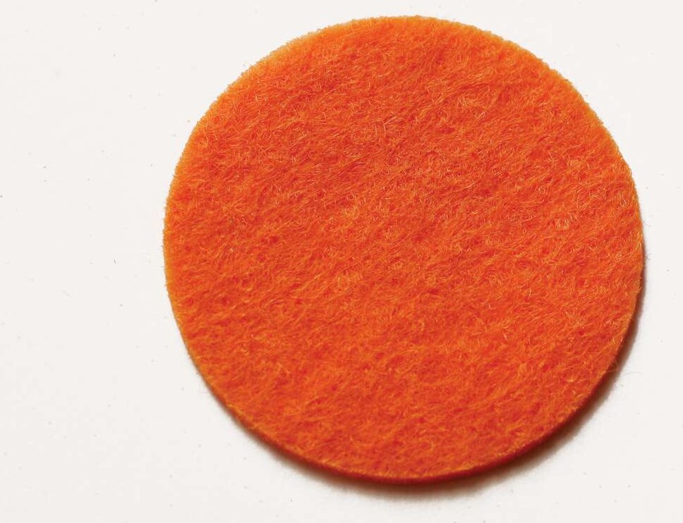 Filtrulle - Orange - Polyester Filt - 45 Cm X 5 M