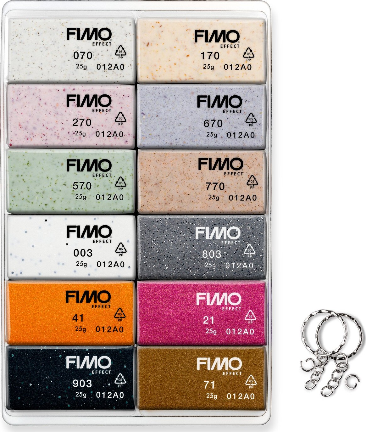 Staedtler - Fimo - Effect Ler Til Ovn - 12 2 Farver - Boho