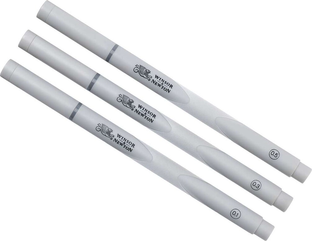 Winsor Newton - Finelines Kuglepenne - Cool Grey - 3 Stk