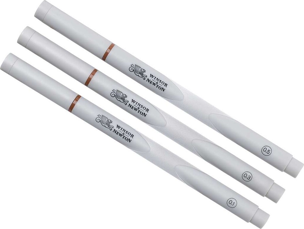 Winsor Newton - Fineliners - Sepia - 01 03 05 - 3 Stk