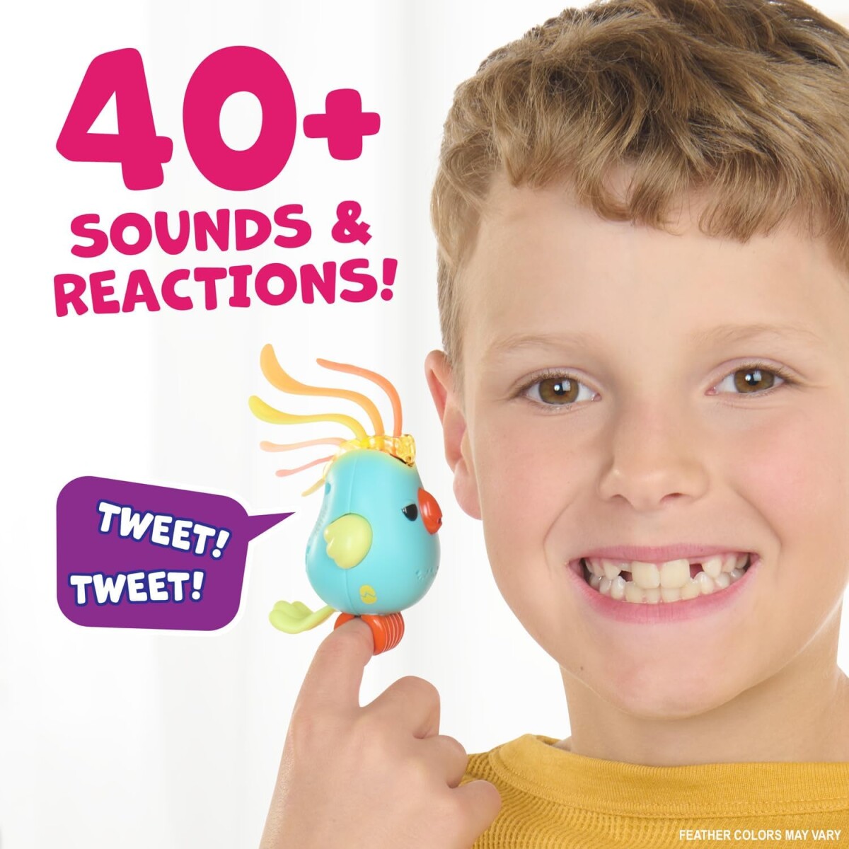 Fingerlings - Bird - Blå - Interaktiv Fugl