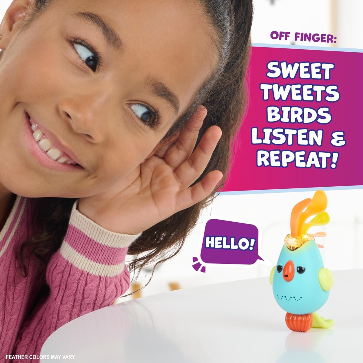 Fingerlings - Bird - Blå - Interaktiv Fugl