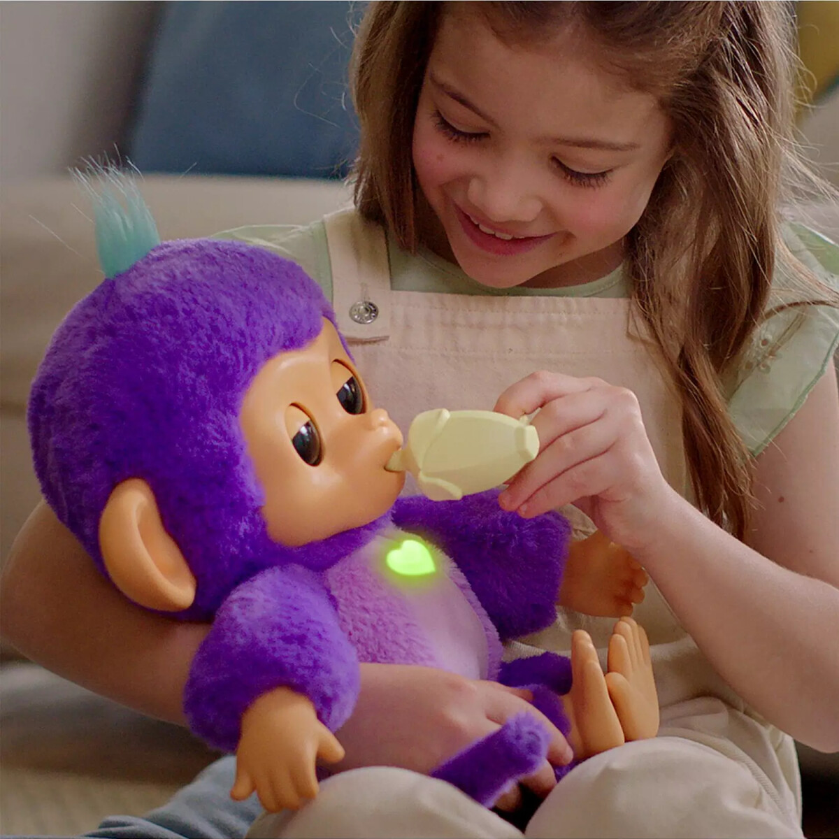 Fingerlings - Care N Cuddles Monkey - Abe - 150 Effekter