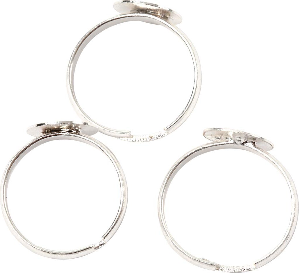 Fingerring - Forsølvet - 15 Stk