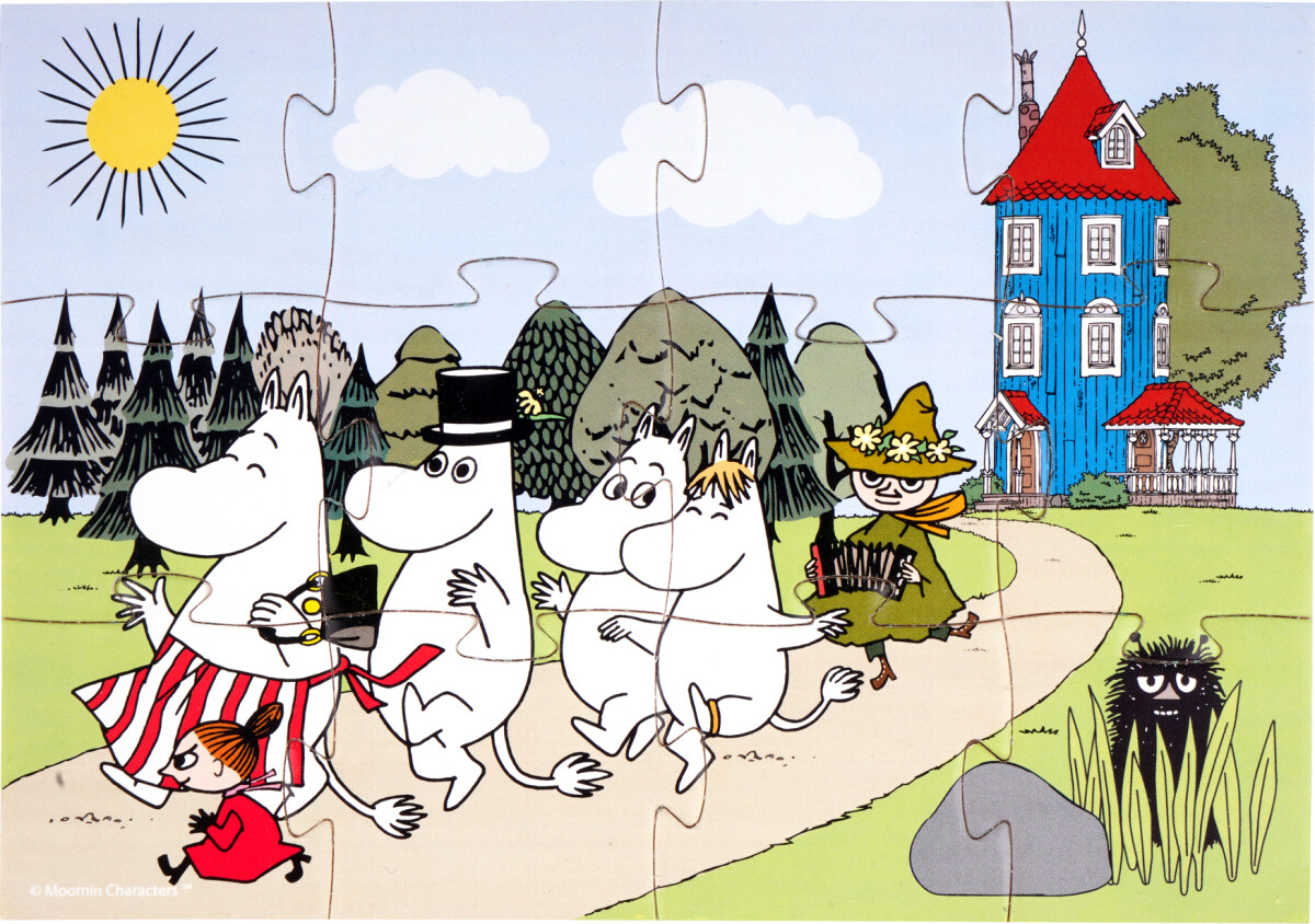 Mumitroldene Puslespil I Træ - 4 Stk