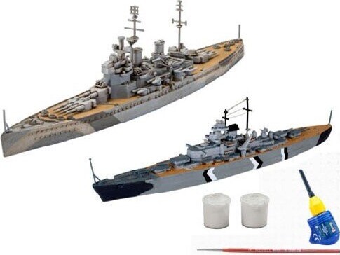 Revell - First Diorama Bismarck Battle Byggesæt - Level 3 - 05668