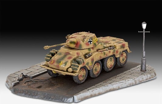 Revell - Sdkfz 2342 Tank Byggesæt - First Diorama - 1 76 - 03298