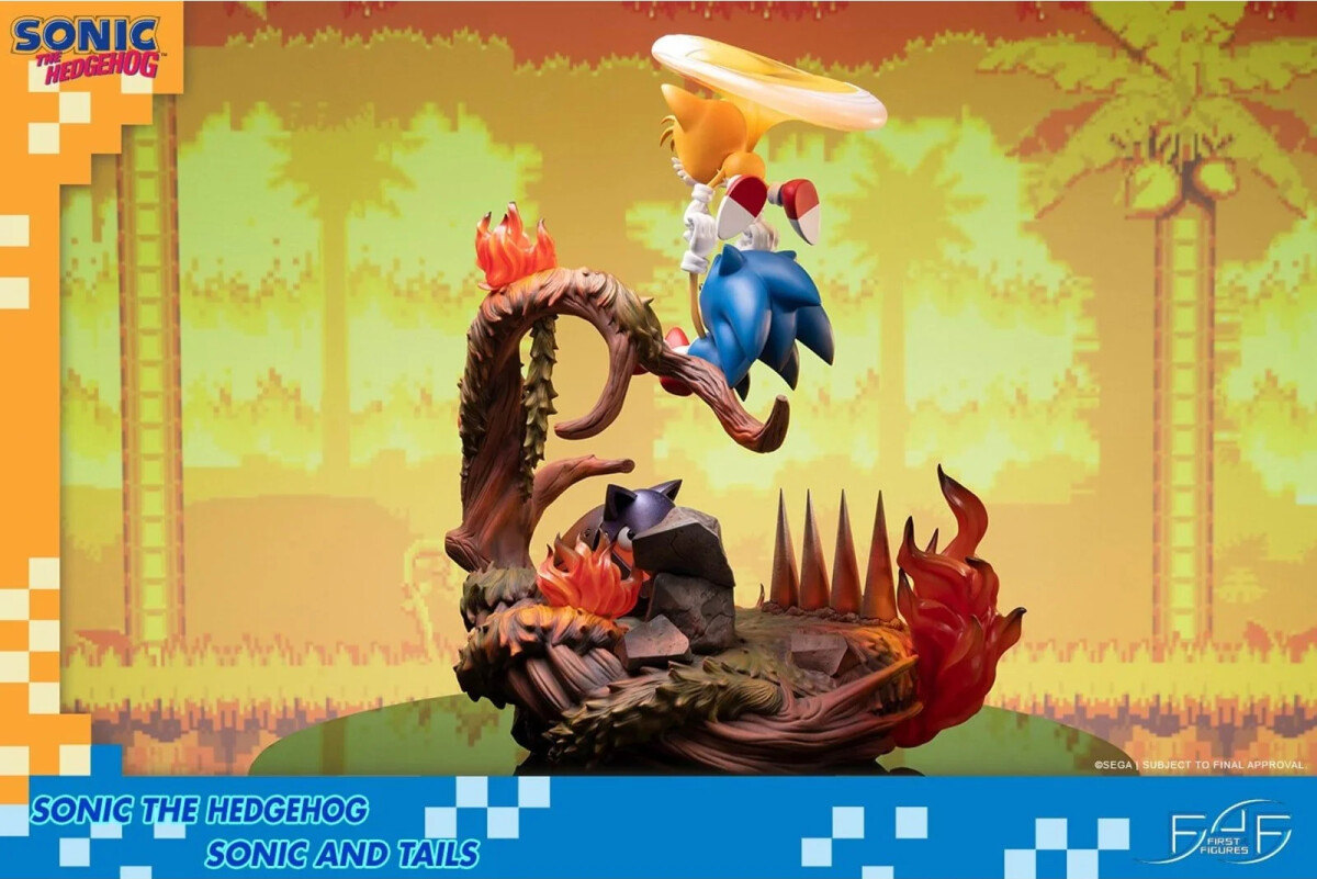First4Figures - Sonic The Hedgehog Statue - Sonic Og Tails