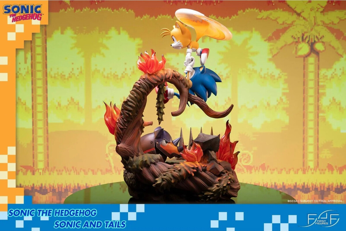 First4Figures - Sonic The Hedgehog Statue - Sonic Og Tails