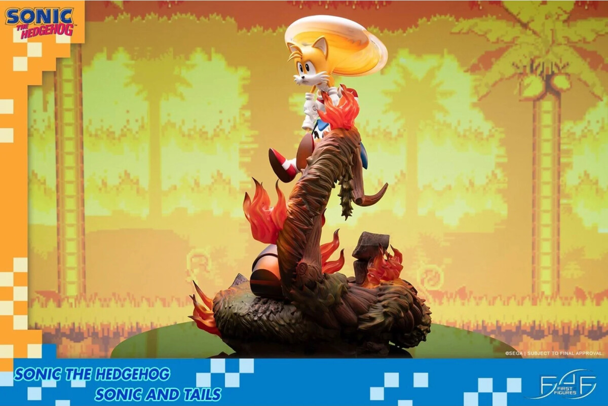 First4Figures - Sonic The Hedgehog Statue - Sonic Og Tails