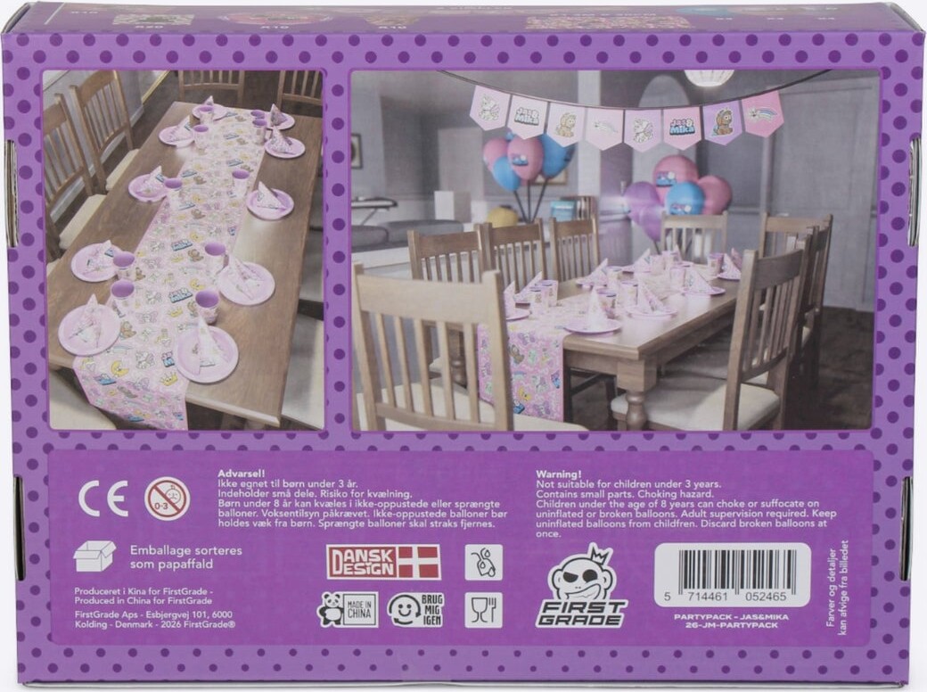 Firstgrade - Partykit 10 Pack - Jas Mika
