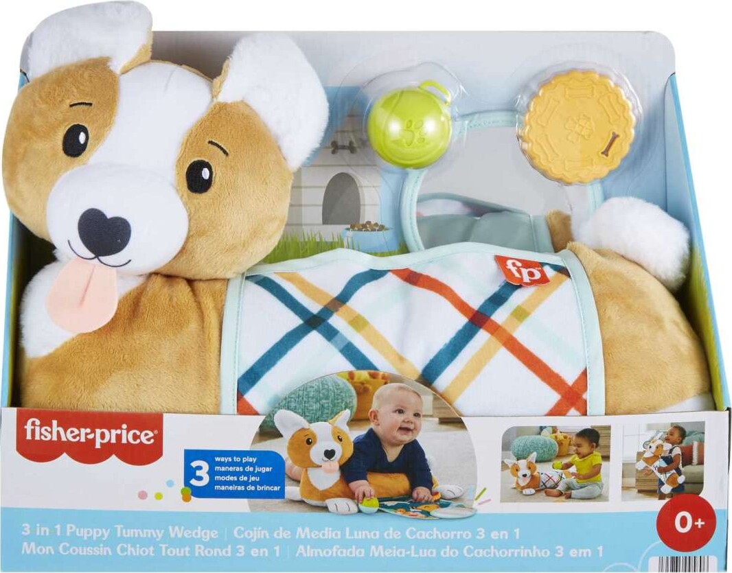 Fisher Price - Aktivitetsbamse - Hvalp - Puppy Tummy Wedge