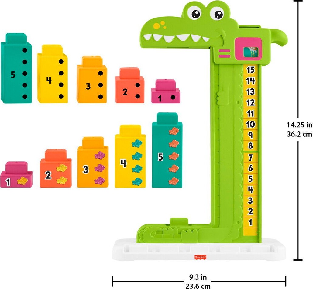Fisher-Price - Adding Alligator - Læringslegetøj