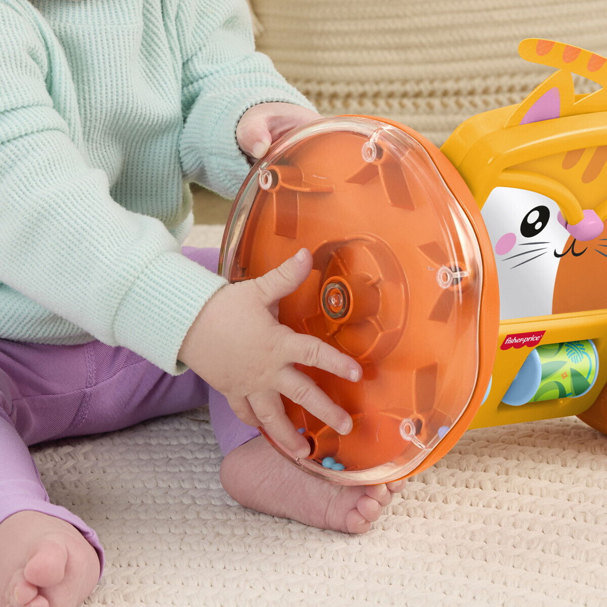 Fisher-Price - Pets Crawl-After Kitty Mirror - Aktivitetsspejl