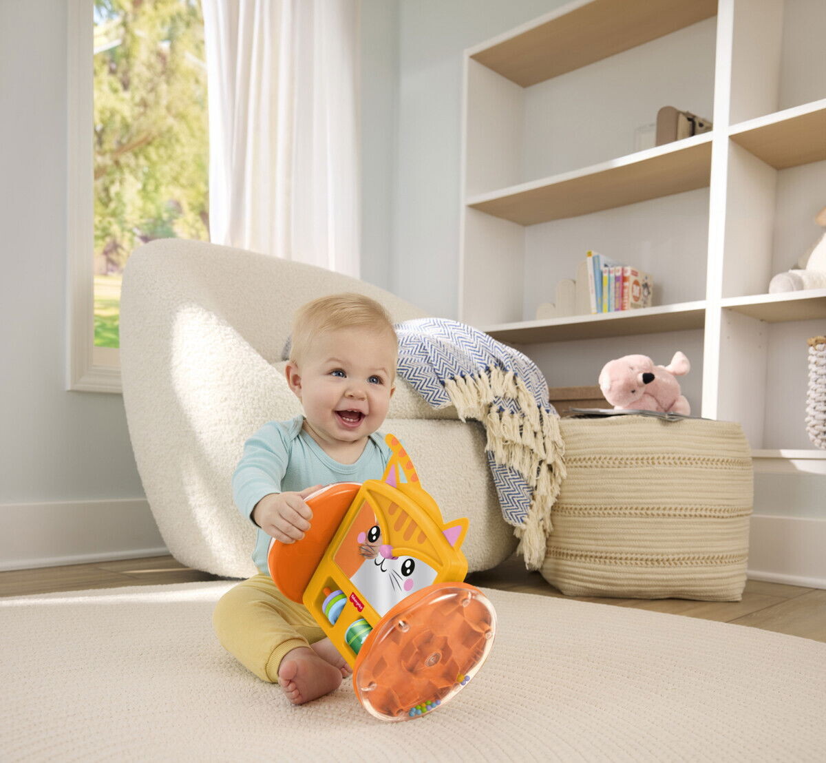 Fisher-Price - Pets Crawl-After Kitty Mirror - Aktivitetsspejl