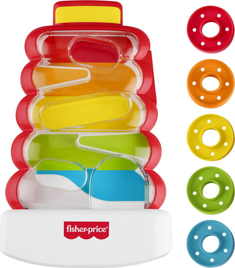Fisher-Price - Drop Through Rock-A-Stack - Møntfald Stabeltårn