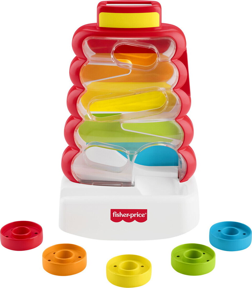 Fisher-Price - Drop Through Rock-A-Stack - Møntfald Stabeltårn