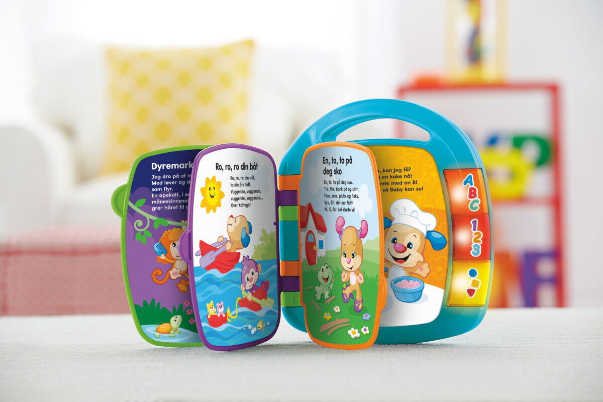 Fisher-Price - Fortælling På Rim - Interaktiv Bog - Laugh Learn
