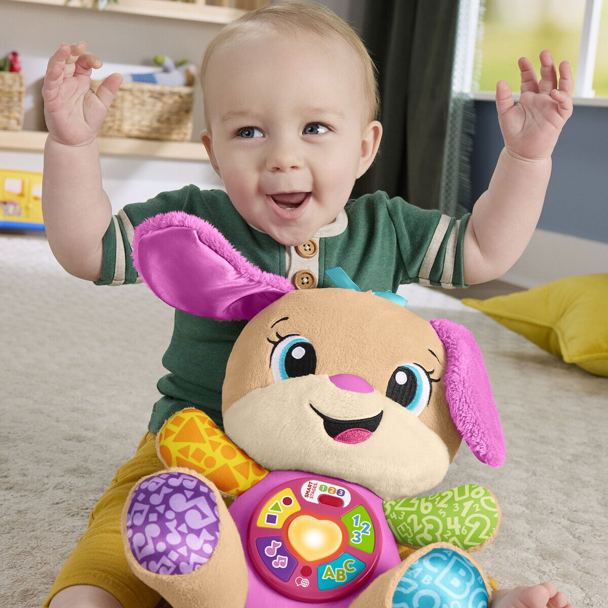Fisher-Price - Smart Stages Sis - Aktivitetsbamse - Laugh Learn
