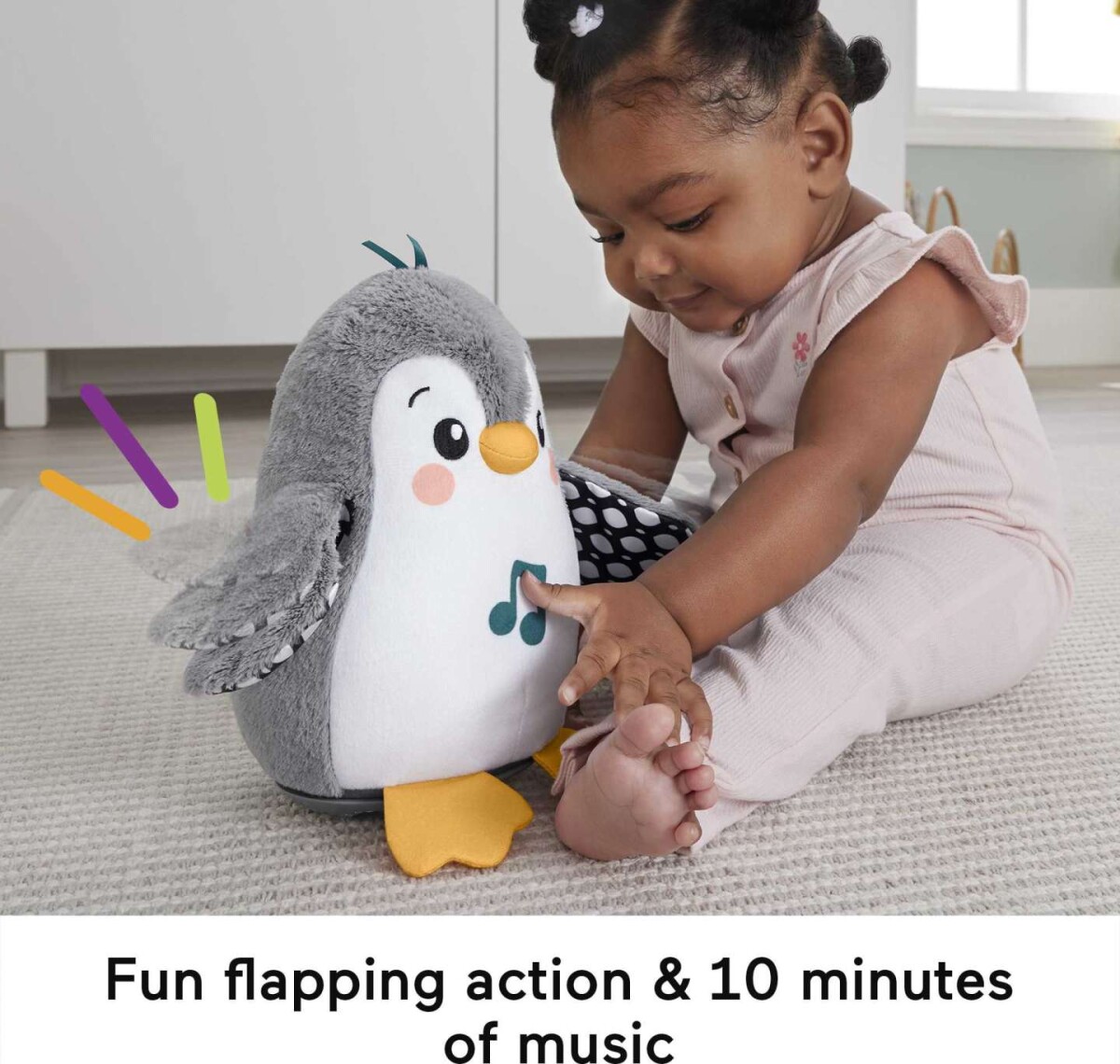 Fisher-Price - Flap Wobble Penguin - Aktivitetsbamse